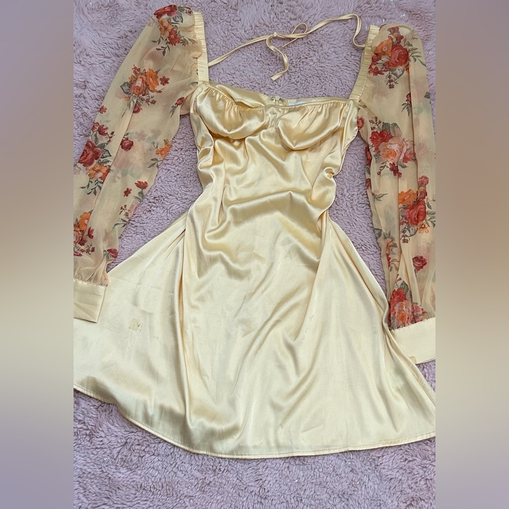 Danielle Bernstein Light Yellow Dress